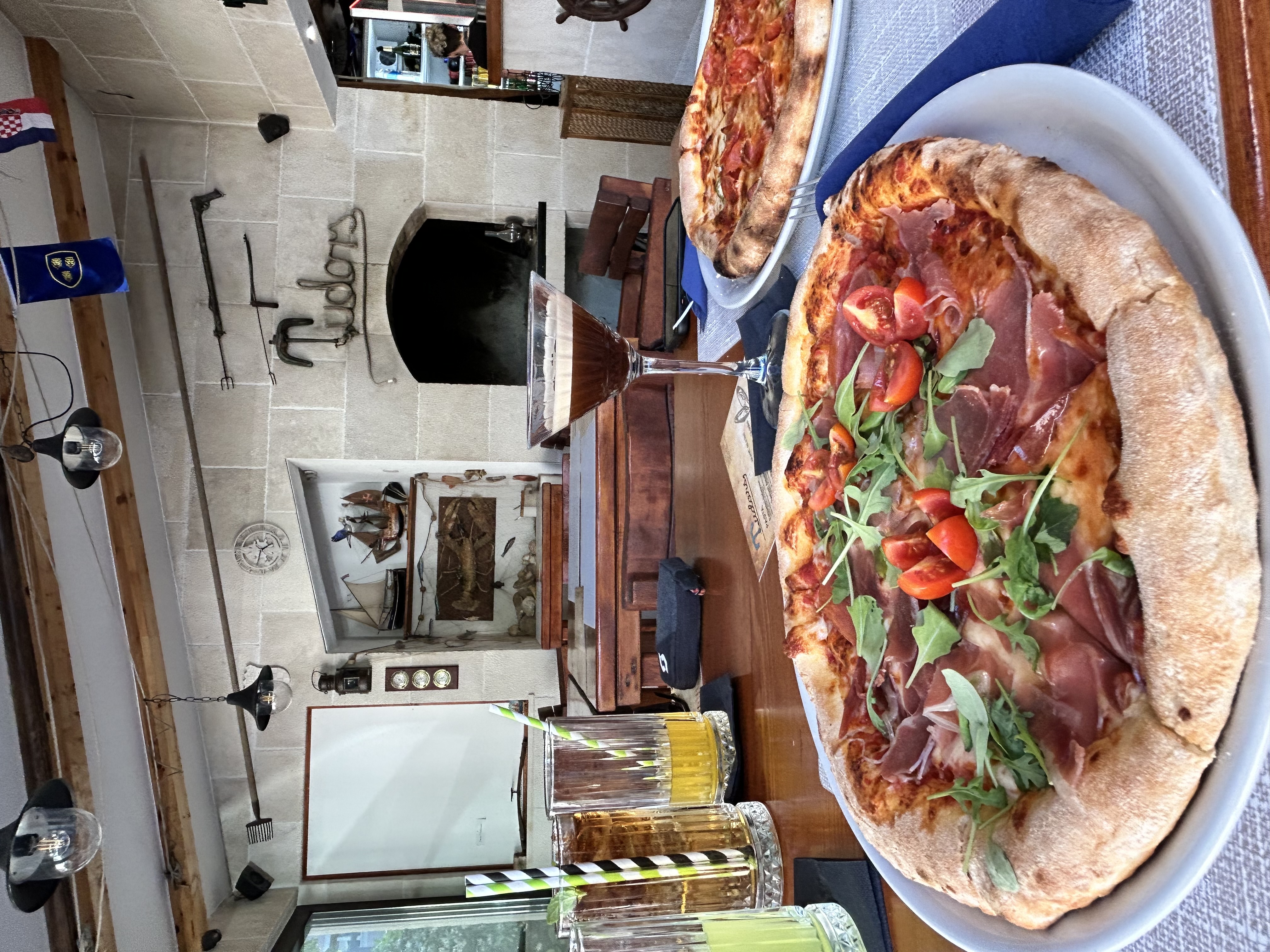 Cocktails and pizza pairing at Tudors in Split